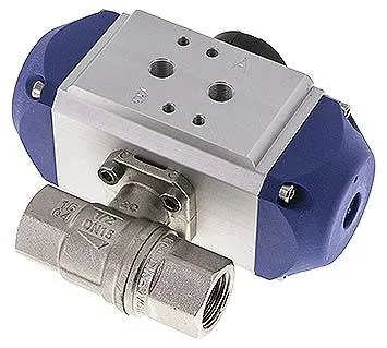 KH 12 P FO, Pneumatický kulový kohout mosazný, G 1/2", Pružina – otevírající