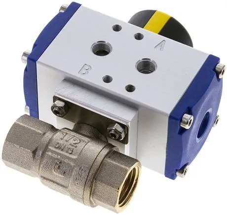 KH 12 TW P, Pneumatický kulový kohout pitné vody, Rp 1/2", dvojčinný