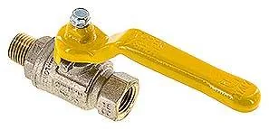KH 14 IA DVGW, Mosazný kulový kohout, DVGW, R 1/4" / Rp 1/4", -0,9 až 50 bar
