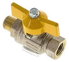 KH 14 IA DVGW KN, Mosazný kulový kohout, DVGW, R 1/4" / Rp 1/4", -0,9 až 50 bar