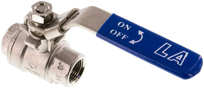 KH 14 K ES E, Kulový kohout z nerezové oceli, lehký, G 1/4", 0 až 63 bar