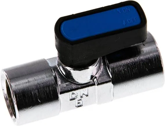 KH 14 MKC, Mosazný kulový kohout miniaturní Rp 1/4"-Rp 1/4" (IG), PN 20