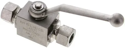 KH 15 L HD ES, Vysokotlaký kulový kohout, nerezová ocel, 15 L (M22x1,5), -0,999 až 315 bar