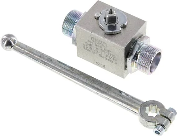 KH 16 S HD, Vysokotlaký kulový kohout, ocel, 16 S (M24x1,5), 0 až 400 bar