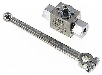 KH 18 HD, Vysokotlaký kulový kohout, ocel, G 1/8", 0 až 500 bar