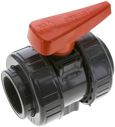 KH 20 PVCEPDM, Kulový kohout, PVC-U / EPDM, Rp 2" (průmyslové provedení)