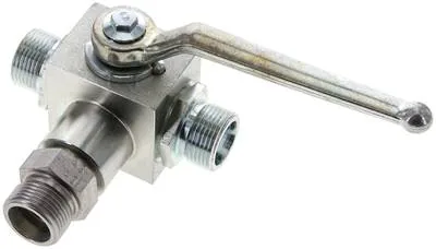 KH 3/14 S T HD, Vysokotlaký 3cestný kulový kohout, Otvor T, 14 S (M22x1,5), 0 až 500 bar