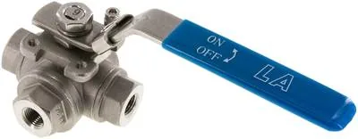 KH 3/14 T ES E, 3cestný ventil, nerezová ocel, Otvor T G 1/4", PN 63