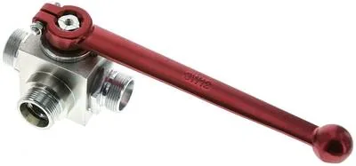KH 3/18 L T HD, Vysokotlaký 3cestný kulový kohout, Otvor T, 18 L (M26x1,5), 0 až 315 bar