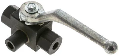 KH 3/18 T HD-D3, Vysokotlaký 3cestný kulový kohout, Otvor T, G 1/8", 0 až 400 bar