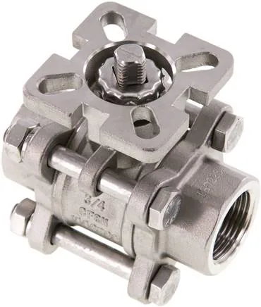 KH 343 F ES, Kulový kohout, přímá montážní příruba G 3/4", PN 63