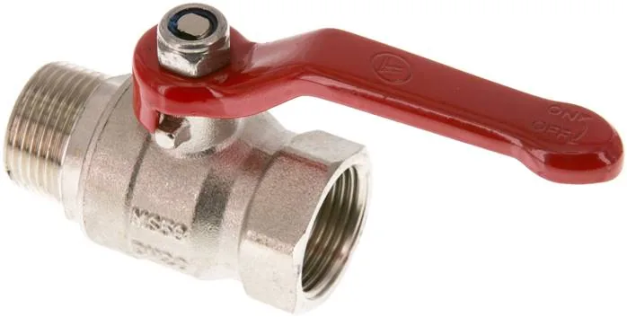 KH 34 B IA E, Mosazný kulový kohout, Eco-Line, R 3/4" / Rp 3/4", 0 až 25 bar