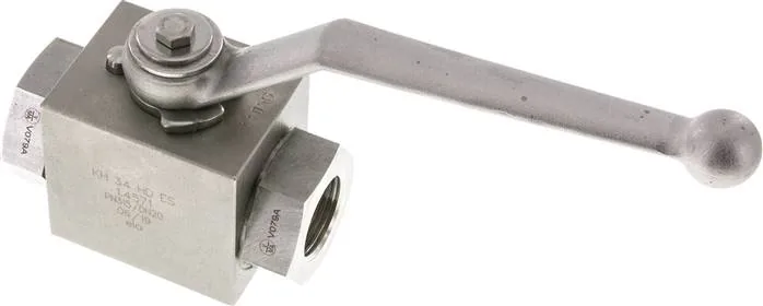 KH 34 HD ES, Vysokotlaký kulový kohout, nerezová ocel, G 3/4", -0,999 až 315 bar