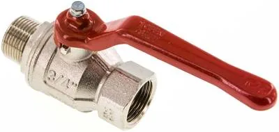KH 34 IA, Mosazný kulový kohout, R 3/4" / Rp 3/4", -0,9 až 40 bar