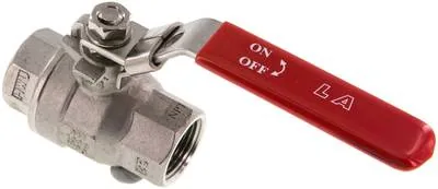 KH 34 K ES-NPT, Kulový kohout z nerezové oceli, lehký, NPT 3/4", 0 až 63 bar