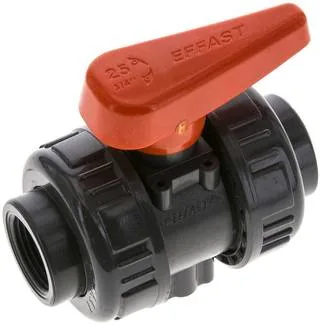 KH 34 PVCEPDM, Kulový kohout, PVC-U / EPDM, Rp 3/4" (průmyslové provedení)