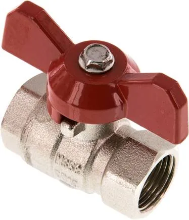 KH 38 B E-KN, Mosazný kulový kohout, Eco-Line, Rp 3/8", 0 až 25 bar