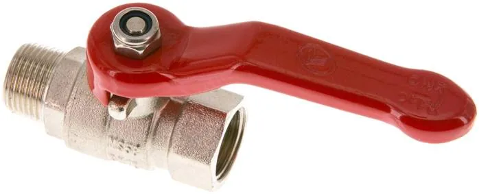 KH 38 B IA E, Mosazný kulový kohout, Eco-Line, R 3/8" / Rp 3/8", 0 až 25 bar