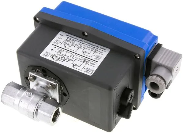 KH 38 ELS 24, Elektrický kulový kohout mosazný, G 3/8", 24 V (AC/DC) (sanitární zařízení)