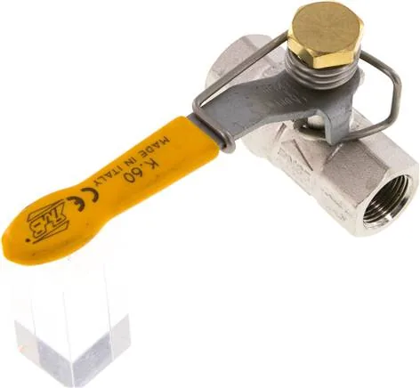 KH 38 FS, Mosazný kulový kohout, G 3/8", -0,98 až 65 bar, s uzavírací pružinou