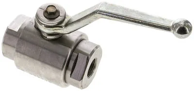 KH 38 HD B ES-NPT, Vysokotlaký kulový kohout, nerezová ocel, NPT 3/8", 0 až 500 bar