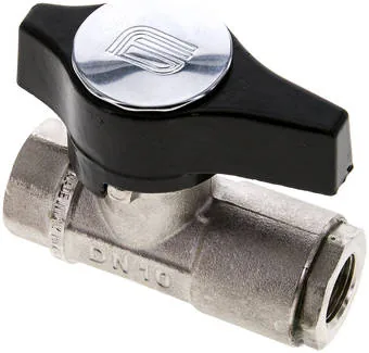 KH 38 HD MS, Vysokotlaký kulový kohout Rp 3/8", mosaz poniklovaná