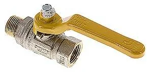 KH 38 IA DVGW, Mosazný kulový kohout, DVGW, R 3/8" / Rp 3/8", -0,9 až 50 bar