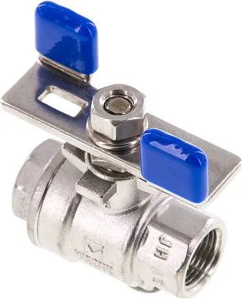 KH 38 K ES E KN, Kulový kohout z nerezové oceli, lehký, G 3/8", 0 až 63 bar