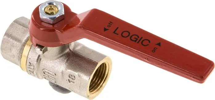 KH 38 SF, Mosazný kulový kohout, Rp 3/8", -0,9 až 80 bar, vyrobený bez silikonu