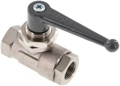 KH 38 S MSV, Mosazný kulový kohout G 3/8", PN 20, montáž do panelu
