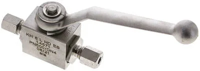 KH 6 L HD ES, Vysokotlaký kulový kohout, nerezová ocel, 6 L (M12x1,5), -0,999 až 315 bar