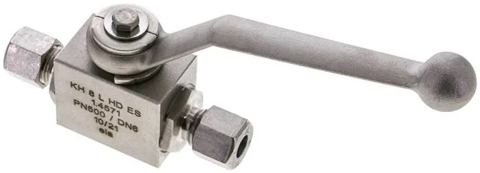 KH 8 L HD ES, Vysokotlaký kulový kohout, nerezová ocel, 8 L (M14x1,5), -0,999 až 315 bar