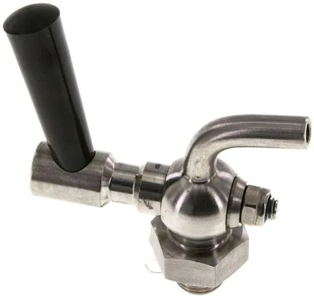 KHA 14 ES, Vypouštěcí kohout z nerezové oceli G 1/4", PN 6