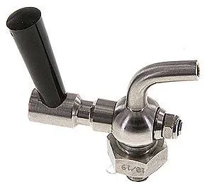 KHA 18 ES, Vypouštěcí kohout z nerezové oceli G 1/8", PN 6