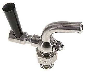KHA 38 ES, Vypouštěcí kohout z nerezové oceli G 3/8", PN 6