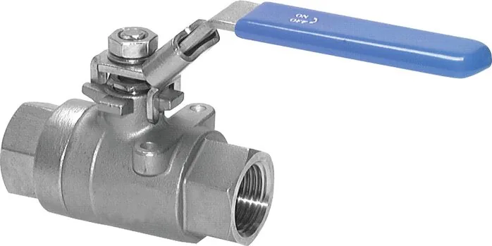 KH 112 ES, Kulový kohout z nerezové oceli, G 1-1/2", 0 až 63 bar