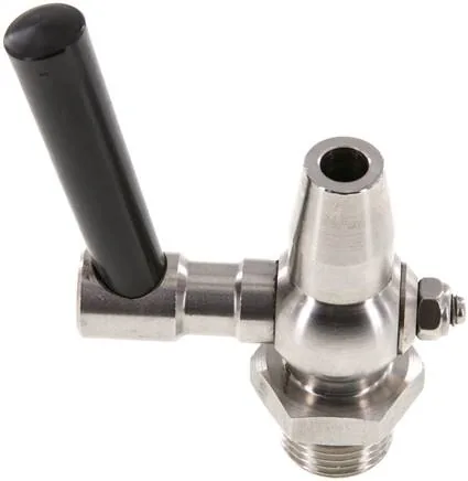 KHP 12 ES, Zkušební kohout z nerezové oceli G 1/2", PN 6