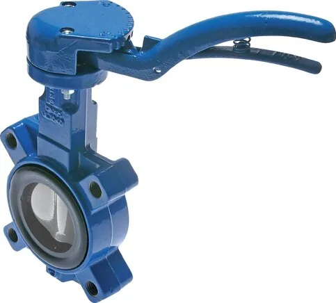 KLA 125/20 BAB, Přírubová klapka 5"-150 lbs (ANSI B 16.5) GGG40/Povrstveno epoxidem GGG40/NBR