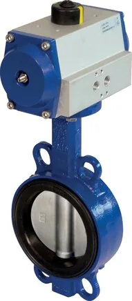 KLZ 300/16 BBAPFO, Pneumatická klapka DN300-PN16 (DIN/EN) GGG40/Nerezová ocel/EPDM