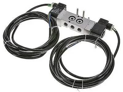 KN 05520HN 24X, NAMUR magnetický ventil, 5/2cestný Impulsní ventil (bistabilní), G 1/4", 24 V DC