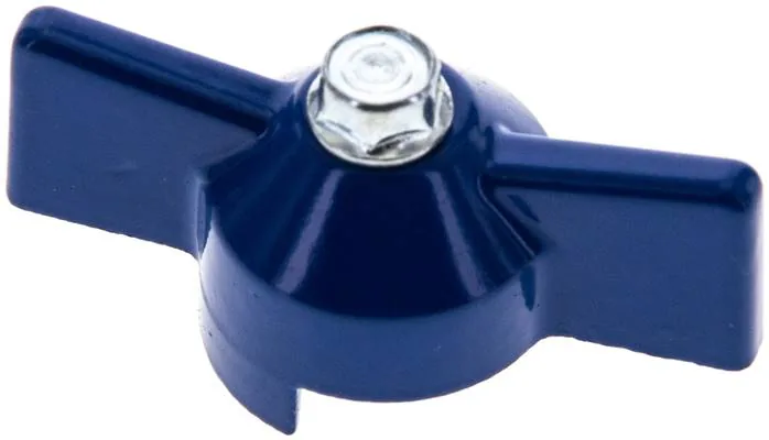 KOMBI 1 K BLAU, Kombinovaná rukojeť-modrá, velikost 1, Kolíková rukojeť (lakovaný hliník)