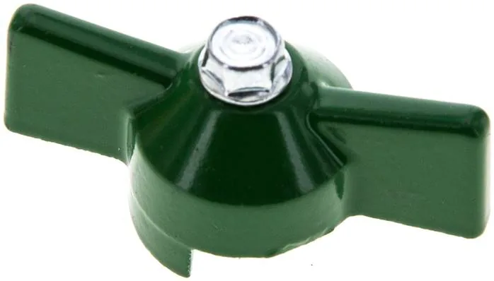KOMBI 1 K GRUN, Kombinovaná rukojeť-zelená, velikost 1, Kolíková rukojeť (lakovaný hliník)