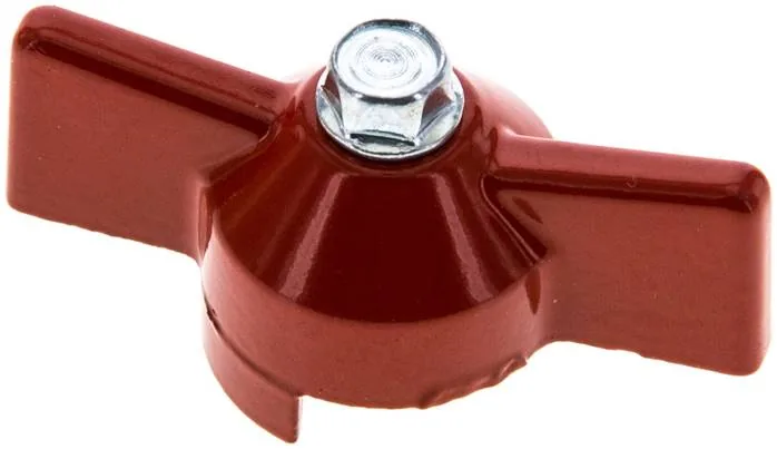KOMBI 1 K ROT, Kombinovaná rukojeť-červená, velikost 1, Kolíková rukojeť (lakovaný hliník)