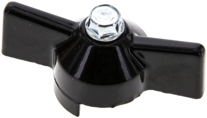 KOMBI 1 K SCHWARZ, Kombinovaná rukojeť-černá, velikost 1, Kolíková rukojeť (lakovaný hliník)