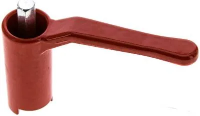 KOMBI 1 L ROT, Kombinovaná rukojeť-červená, velikost 1, dlouhý (lakovaný hliník, výška 60 – 68 – 74 – 78 – 82 – 88