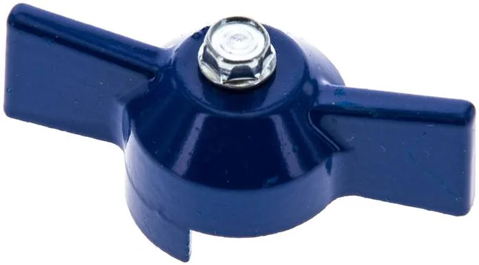 KOMBI 2 K BLAU, Kombinovaná rukojeť-modrá, velikost 2, Kolíková rukojeť (lakovaný hliník)