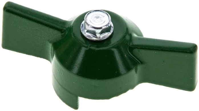KOMBI 2 K GRUN, Kombinovaná rukojeť-zelená, velikost 2, Kolíková rukojeť (lakovaný hliník)