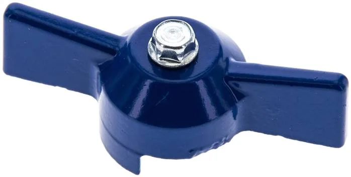 KOMBI 3 K BLAU, Kombinovaná rukojeť-modrá, velikost 3, Kolíková rukojeť (lakovaný hliník)