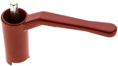 KOMBI 3 L ROT, Kombinovaná rukojeť-červená, velikost 3, dlouhý (lakovaný hliník, výška 60 – 68 – 74 – 78 – 82 – 88