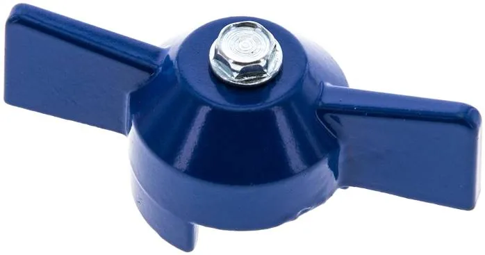 KOMBI 4 K BLAU, Kombinovaná rukojeť-modrá, velikost 4, Kolíková rukojeť (lakovaný hliník)